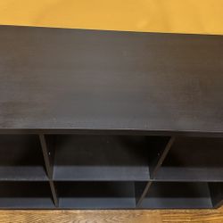 6 Cube Organizer Black Oak 