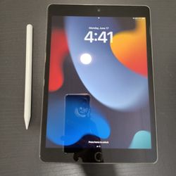iPad 9th Gen + Pencil + Case + Screen protector