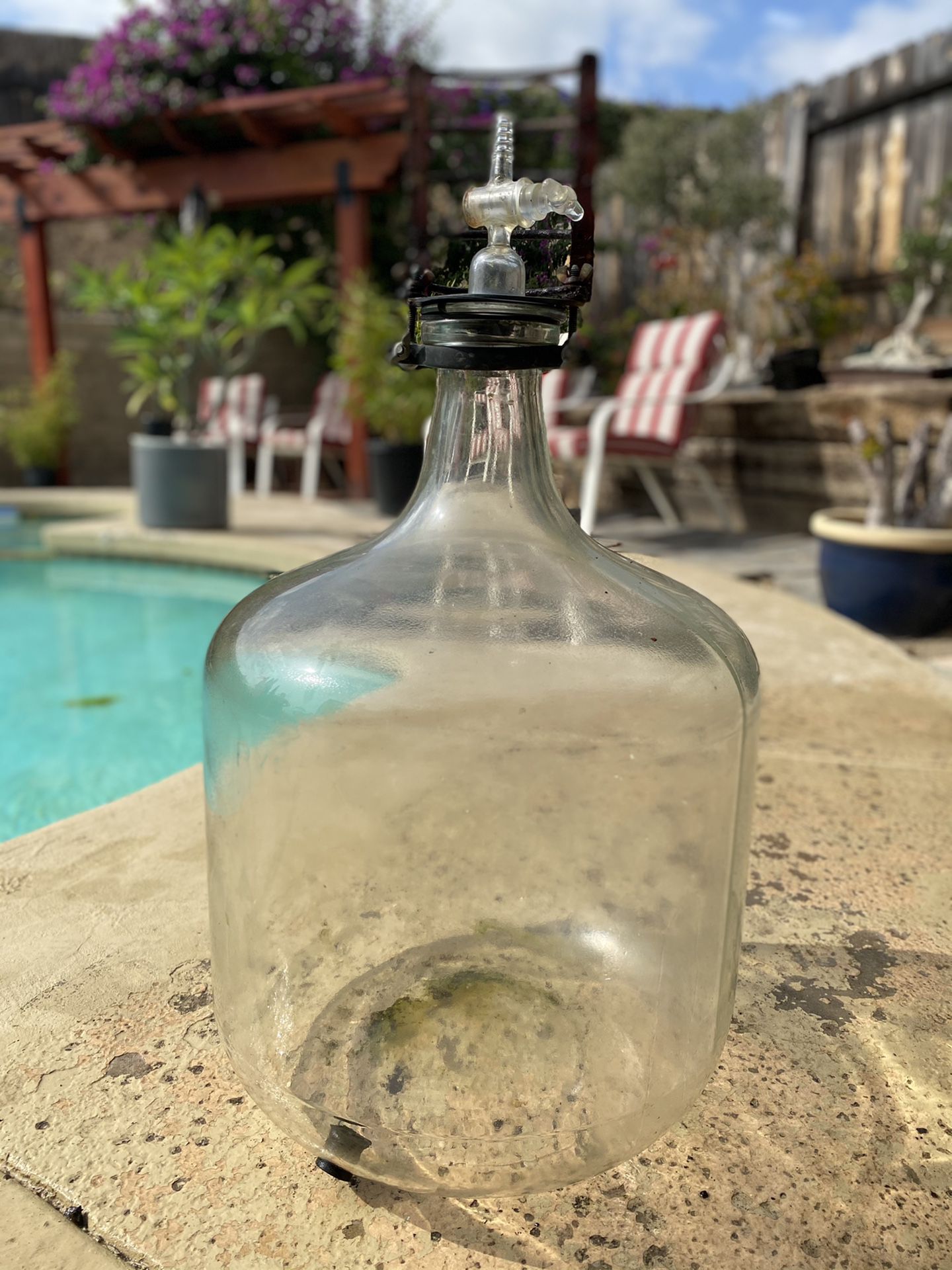 Vintage Pyrex 12 Gallon Glass Carboy Glass Water Jug, Wine Maker