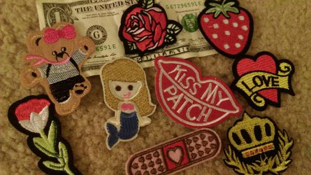 Assorted wholesome iron on patches