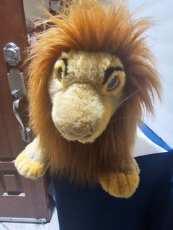 Disney The Lion King Adult Simba / Mufasa plush hand puppet,