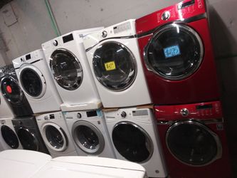 Front load washer and dryer sets working perfectly with warranty from $400 and up