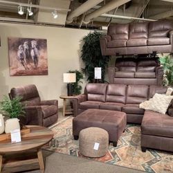 Navi Chestnut RAF Sectional / couch /Living room set