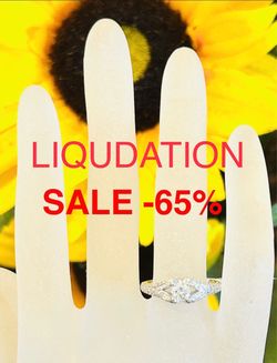 Diamond Engagement Ring NEW NATURAL DIAMONDS 🎄🎄🎄LIQUIDATIONSALE -65% FIND ANOTHER AT THIS PRICE ILL GIVE YOU $500 LESS !!!!