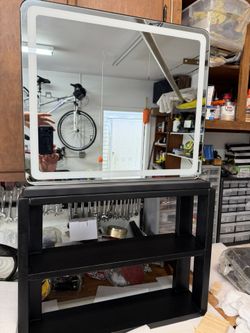 New- Makeup Light Mirror - Black 