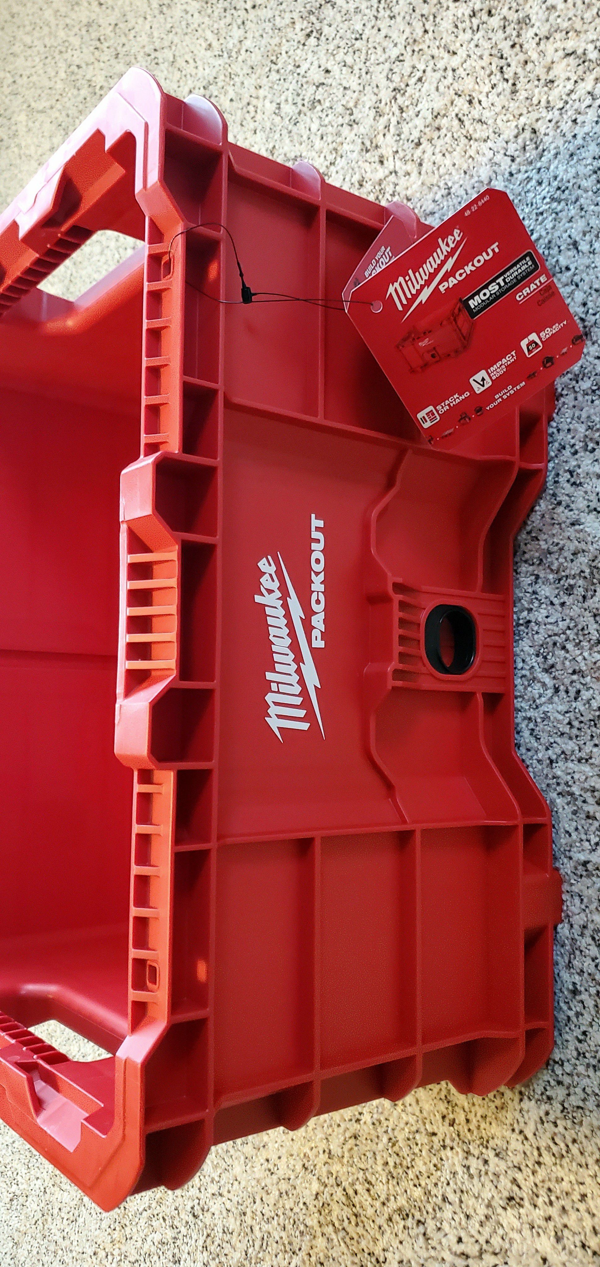 NEW Milwaukee PACKOUT Stackable Crate
