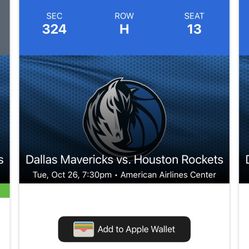 Mavericks Tickets 