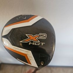 Callaway X2 Hot Driver Mens Graphite Tour 55 gram Regular Flex Shaft  9 degree