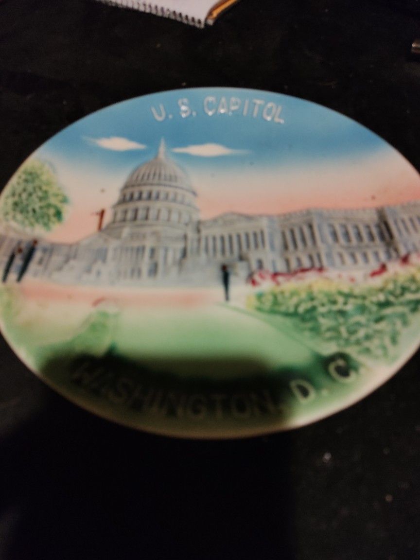 Us Capitol Washington DC Plate 