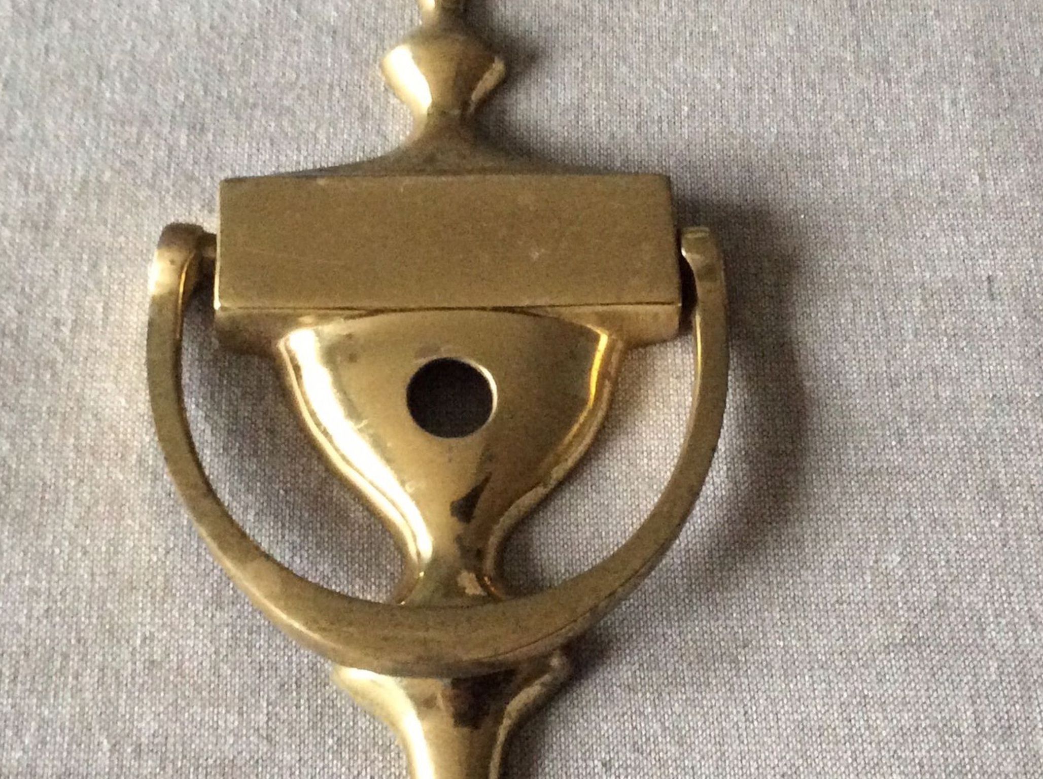 Brass Door Knocker With Peephole