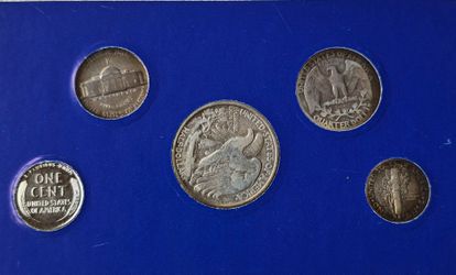 Monedas de plata y antiguas
