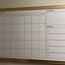 Large White Board Calendar 