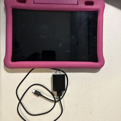 Amazon Fire 10 (9th Generation) with Case and Charger