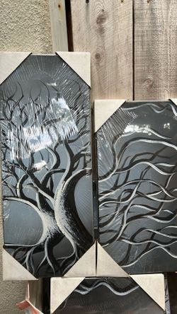 Four piece canvas picture $2