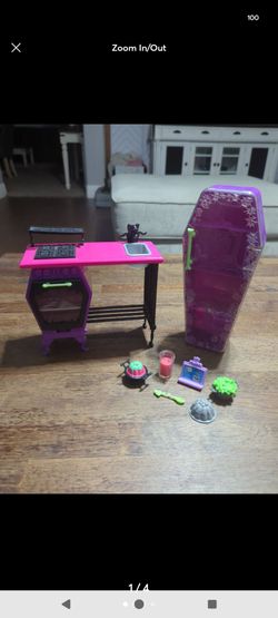 Monster High Home Ick Coffin Kitchen Sink Set 2013 | Doll Furniture