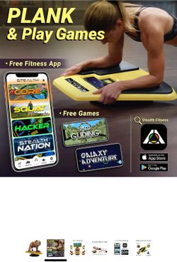 Stealth Core Deluxe Trainer Yellow Turn Fitness Into a Fun Game Get Strong Sexy Abs and Lean Core Playing Games On Your Phone Free App iOS Android for Sale in Marlborough CT