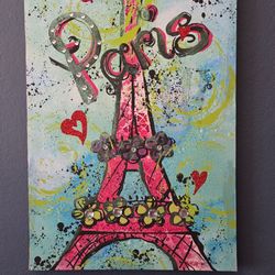 Paris oil painting on canvas