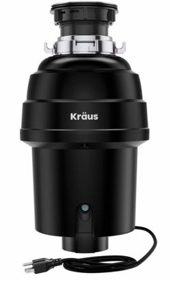 KRAUS WasteGuard 1 HP Ultra-Quiet Garbage Disposal with Quick Connect,