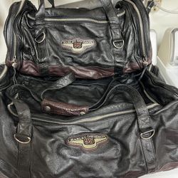 Harley Davidson 95th Anniversary Leather  Duffle Bags