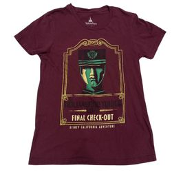DCA The Hollywood Tower Hotel Final Check-Out T-Shirt Bellhop 2017 Size Small