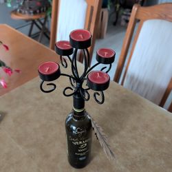 Wine Bottle Stopper Candelabra 