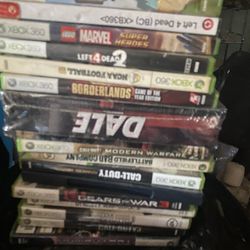 Xbox 360 Lot Games In Cases