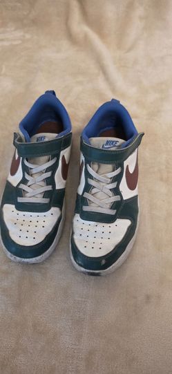 Nike Mid-Top Sneakers White Green Burgundy Us 3