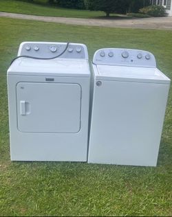 Electric Whirlpool washer, Maytag dryer