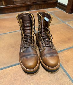 Truman Upland Boots Tobacco Snakebite Leather Mens Size 7D