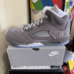 Jordan 5 Wolf Grey GS Size 7Y