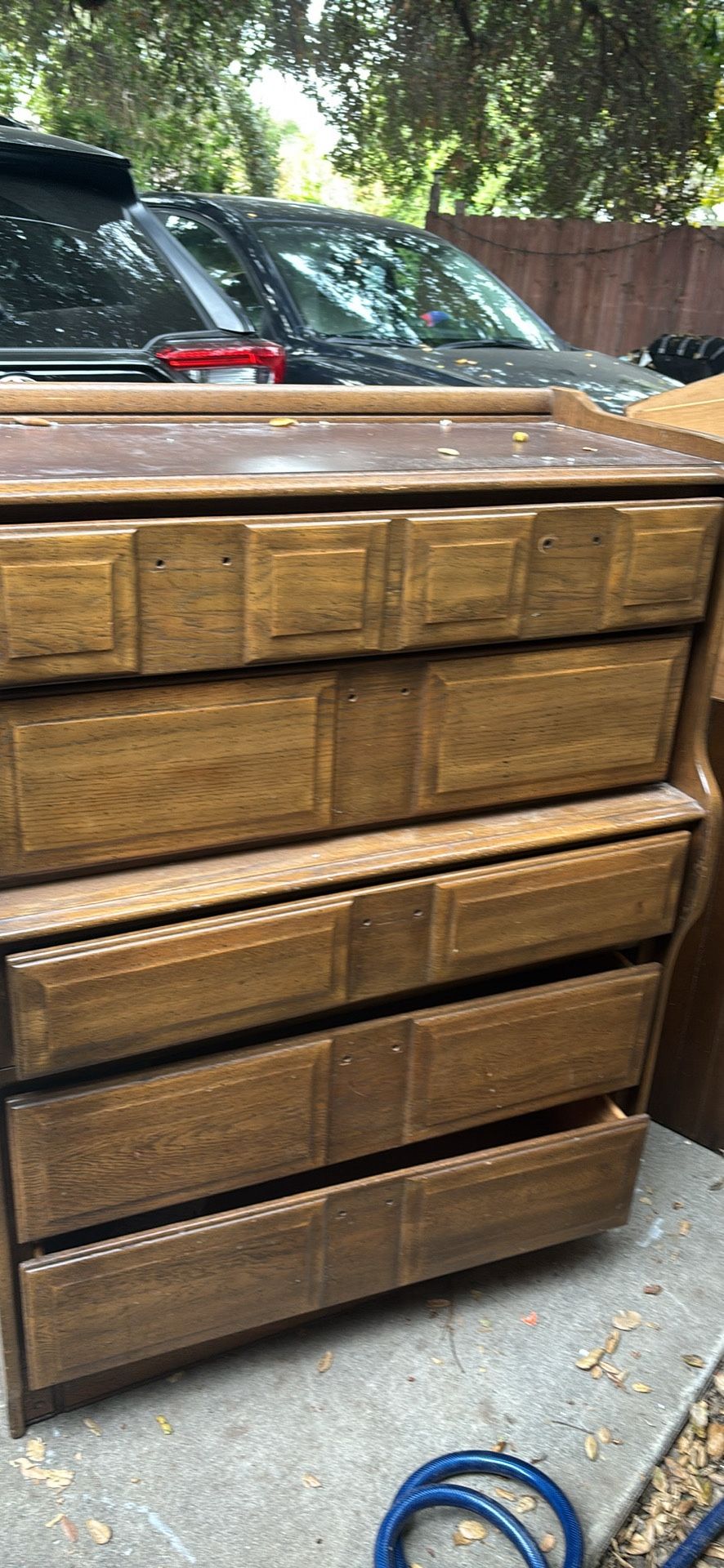 Log Chest Wooden Dresser That Needs ASAP Pick Up