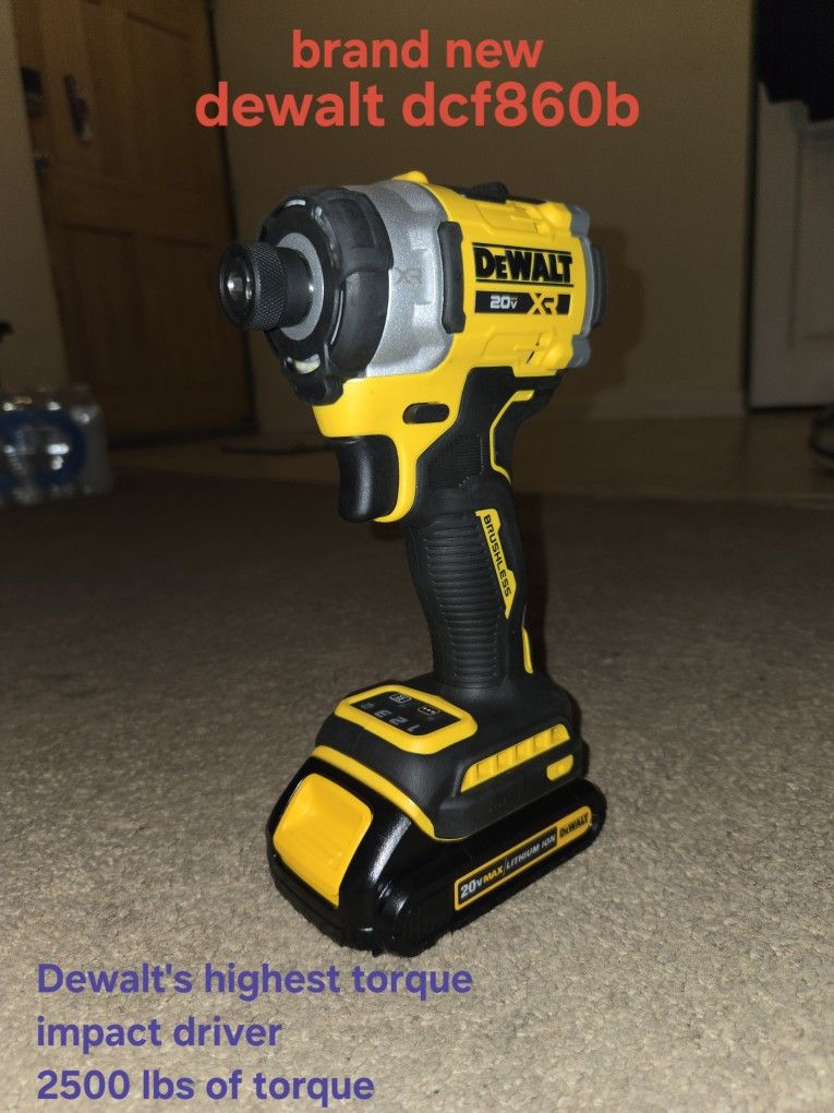 Dewalt DCF860B Hi-Torque 3-Speed 1/4" IMPACT DRIVER