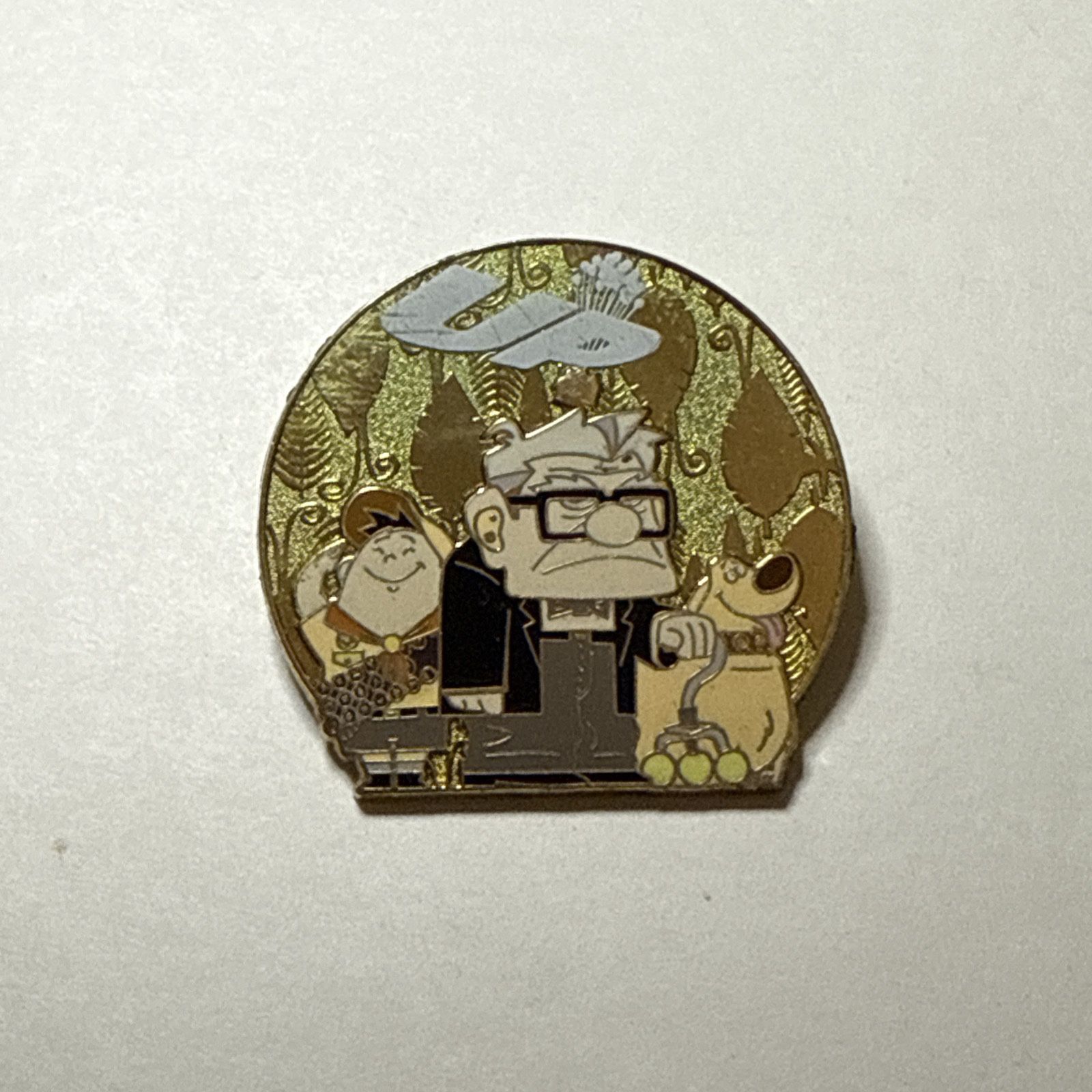 FIRST Rare Disney Pixar Up 2009 Carl Fredricksen Russell Dug House Balloons Pin