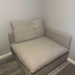 Cb2 linen Corner Chair