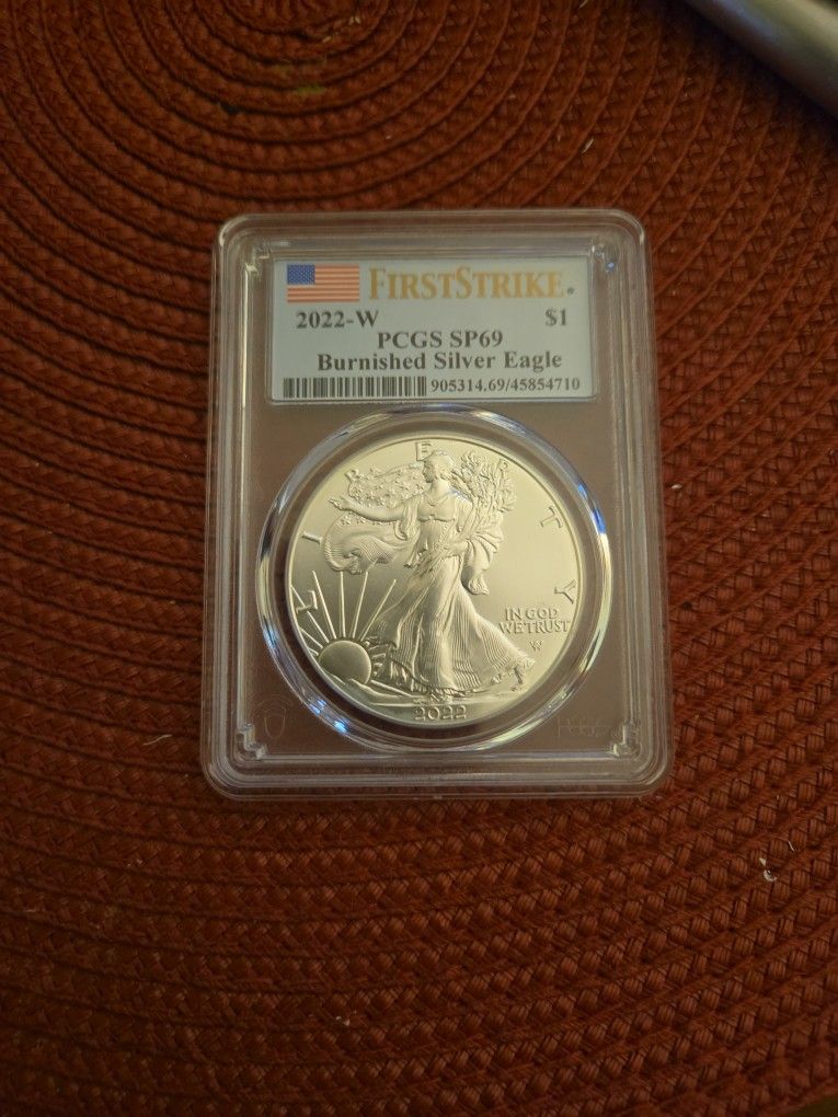 2022-W SP69 Burnished Silver Eagle