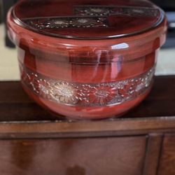 Japanese Lacquered Lidded Bowl