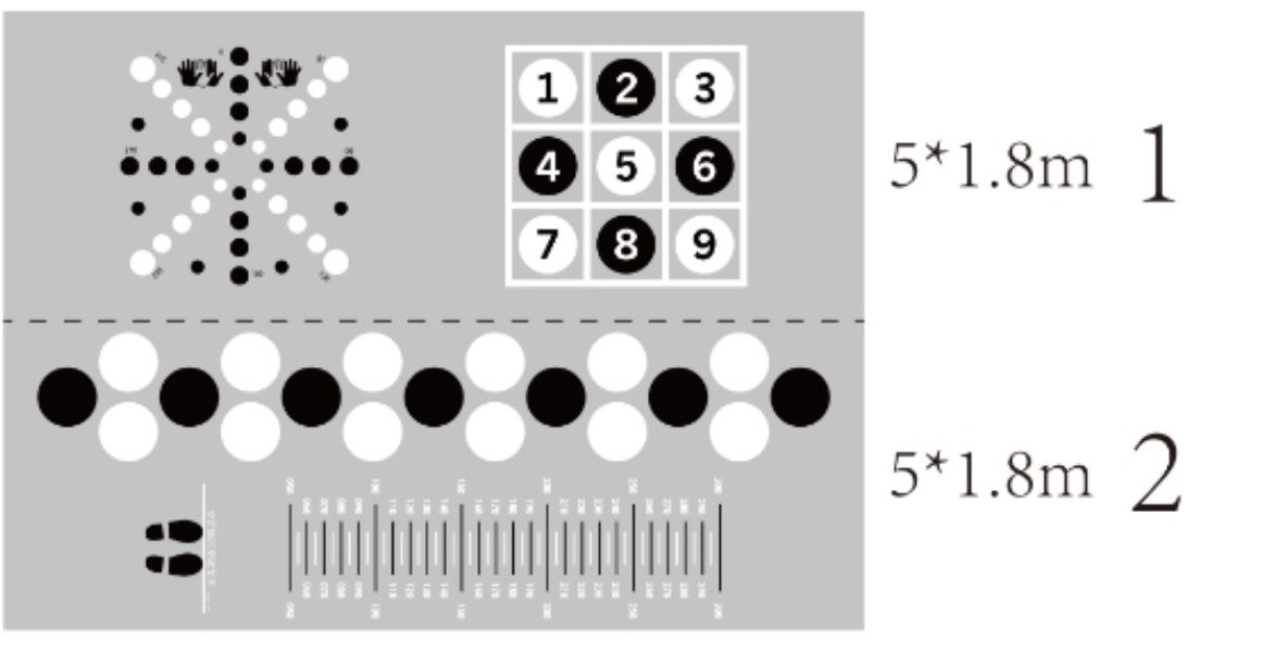 Large size Home Gym Sensory Training Floor Mat 5x3.6m