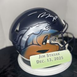 Bo Nix Custom Painted Speed flex Signed Helmet