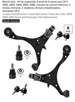 6-Piece Front Suspension Kit for 2002–2006 CR-V (2-Arm)