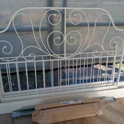 Queen Size Bed Headboard And Footboard With Side Rails.  