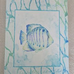 2 Fish Canvas Wall Art