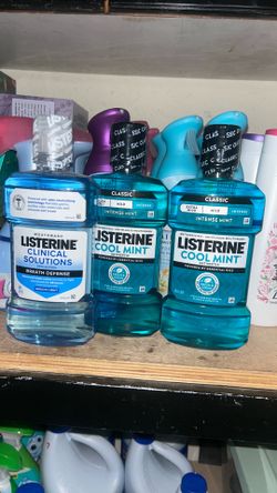 Listerine Cool Mint and clinical   500ml.  4 each