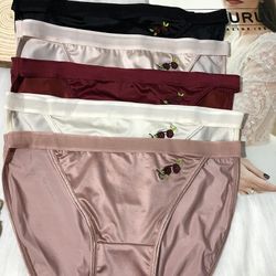 High Brief Hanes Satin Panties