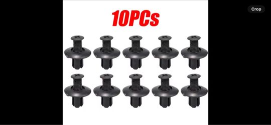 10 pcs  Universal Car Hole Plastic Rivets Fastener Push Clip Black Bumper Door Trim Panel Retainer Fastener Clip Car Accessories