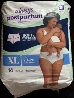 Always postpartum underwear