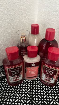 Assorted winter apple bath and body