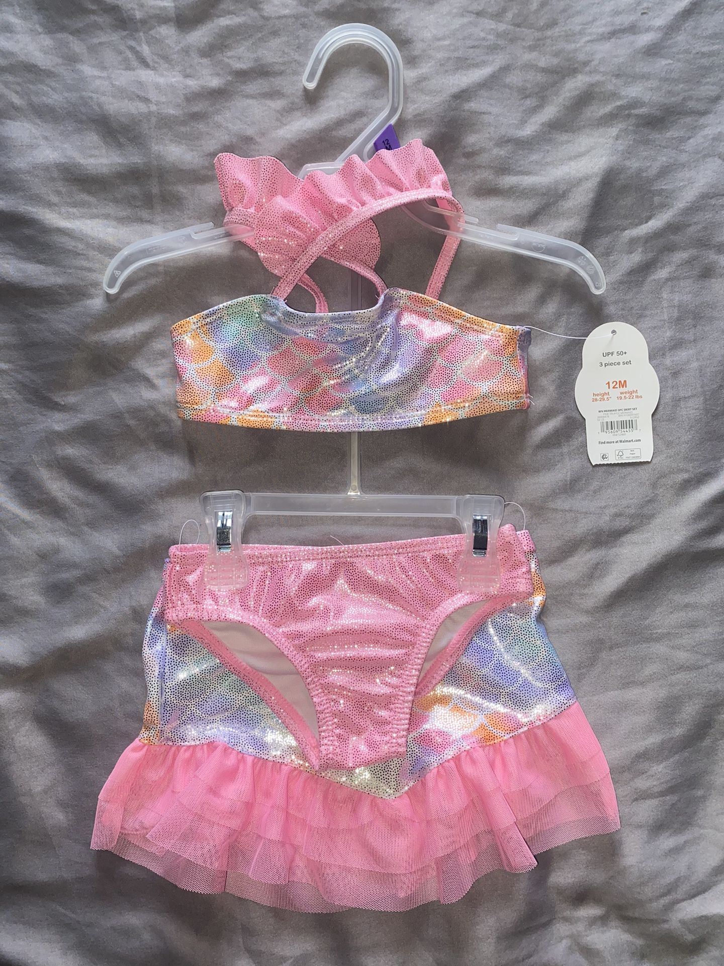 New! Girls 3pc Swimwear Set