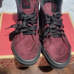 Van's SK8 hi reissue metallic twill port royal 