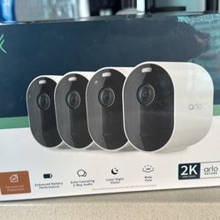 brand new ARLO 4 security cameras 