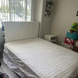 IKEA Bed Frame And Matching Nightstand